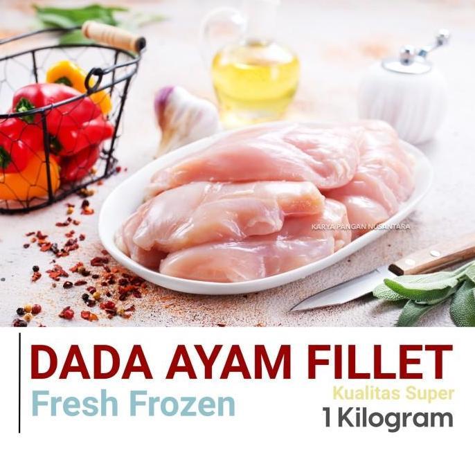 DADA AYAM FILLET FRESH FROZEN DADA AYAM POTONG 1 KG FILET TANPA TULANG