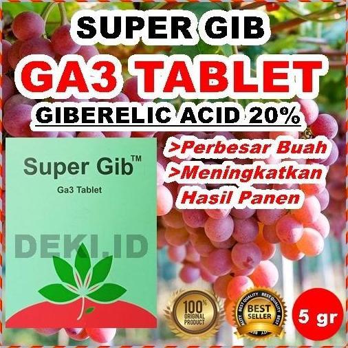 GA3 Supergib Tablet Hormon ZPT Giberelin Acid Super Gib GA 3 Tanaman