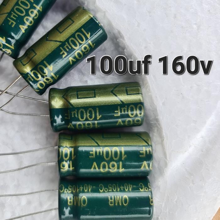 ( elko elko 100uf 160v )  100 uf 160 v volt 160v100uf 160v100 85 105 100uf 100mf 100 uf mf micro mik
