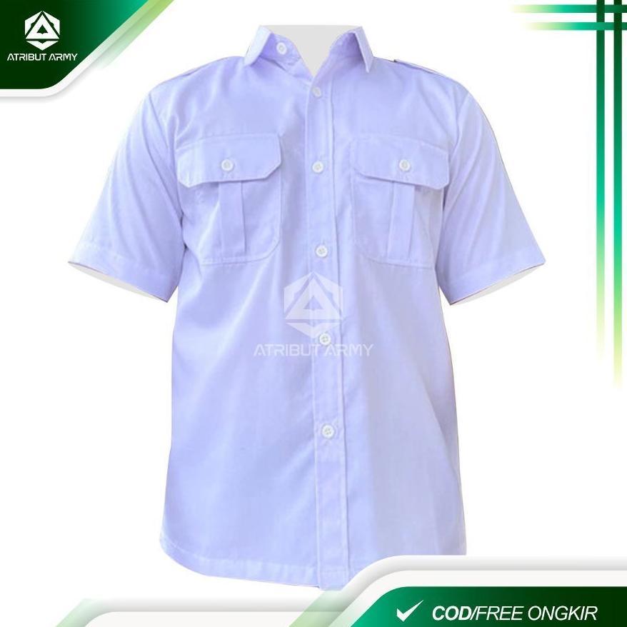 Bagus Baju Seragam Dinas Pria Lengan Pendek Seragam Pns Putih Pria Kemeja Pdh Pdl Pns Kerah Hitam / 