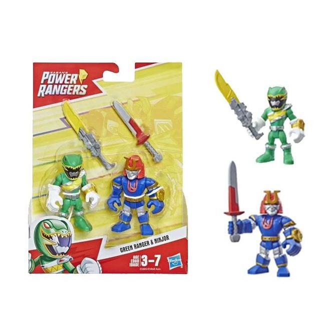 Power Rangers 2-Pack Figure Playskool Heroes Green Ranger & Ninjor