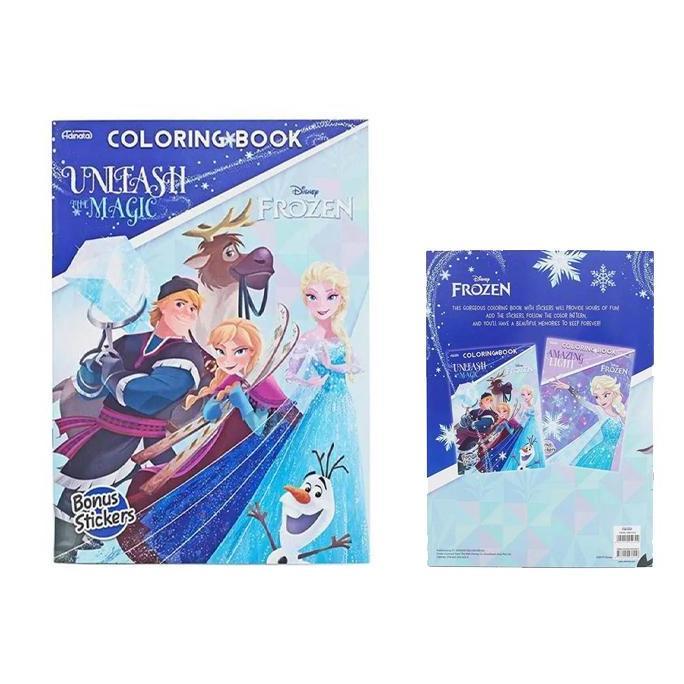 Disney Frozen Unleash The Magic Coloring Book + Bonus Sticker