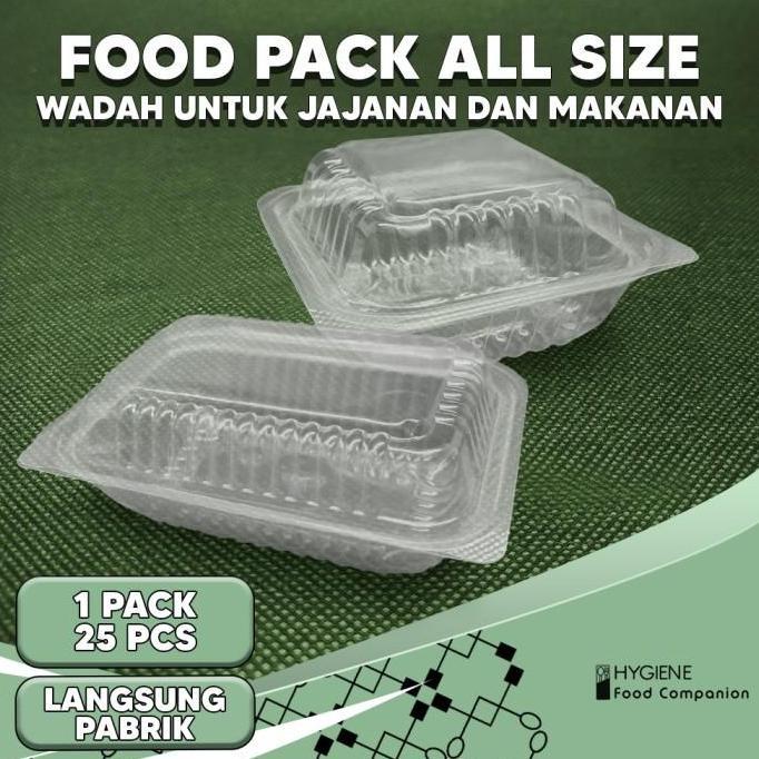 Kotak Makan Foodpack Size S M Kotak Dimsum Plastik Sekali Pakai