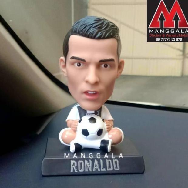 Boneka Pajangan Goyang Bobble Head Dashboard Mobil Ronaldo Juventus
