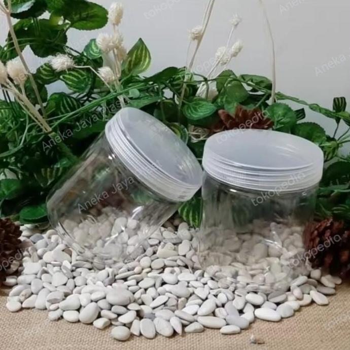 Toples Plastik Bulat Bening/ Toples polos Tabung plastik per satuan