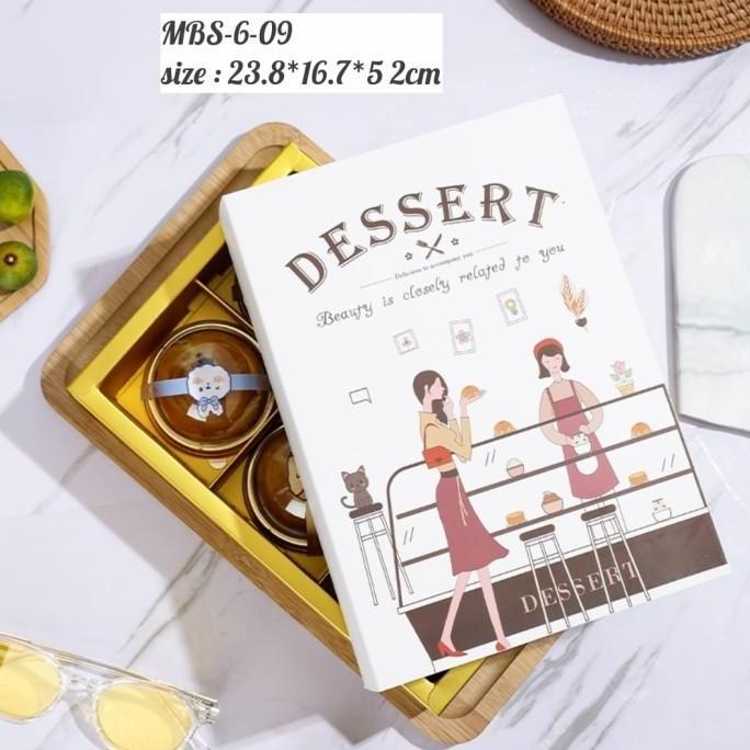 KOTAK KUE MOONCAKE SEKAT 6 BOX KUE BULAN SEKAT 6 MBS-6-09 DESSERT