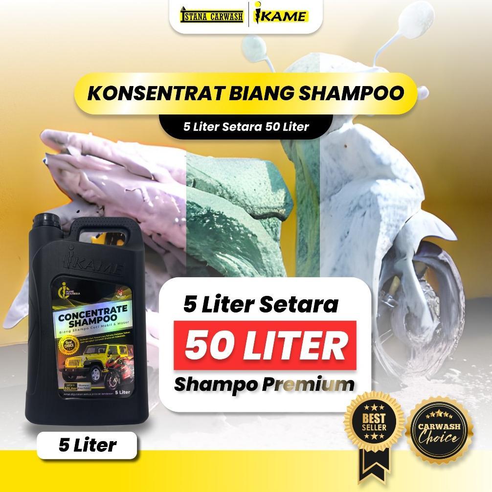 Biang Konsentrat Shampoo Cuci Mobil Motor IKAME 5 Liter - Sabun Salju Snow Wash Super Hemat - Shampo