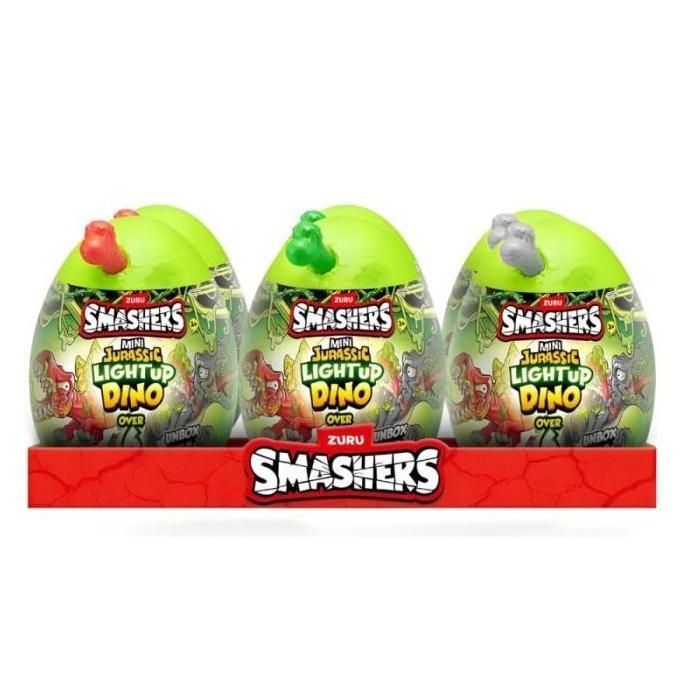 ZURU Smashers Mini Jurassic Light Up Dino Egg Surprise