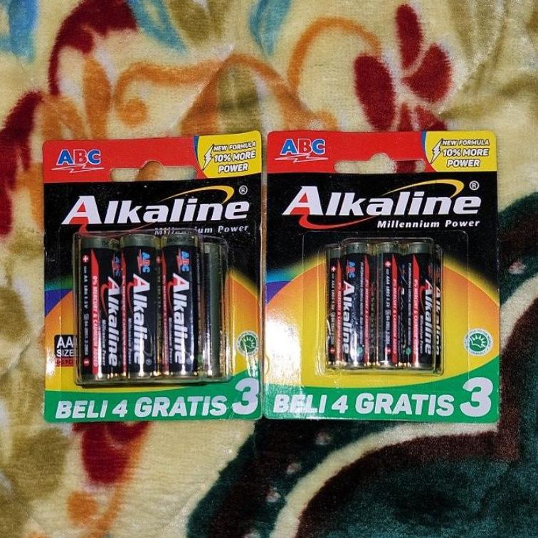Baterai Abc Alkaline Aa Dan Aaa  Isi 7 Dan Isi 6