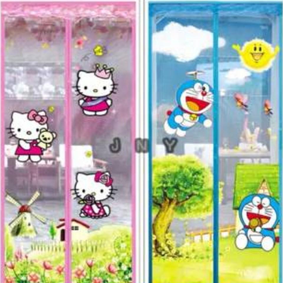 Tirai Magnet Baychuan Anti Nyamuk Doraemon