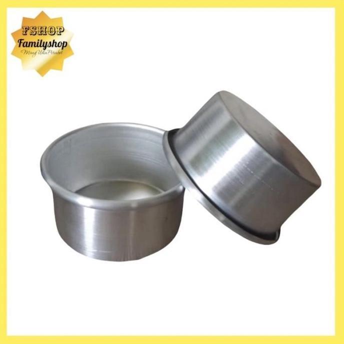 Loyang bulat press tanpa sambungan 7cm 8cm 9cm 10cm tinggi 5cm