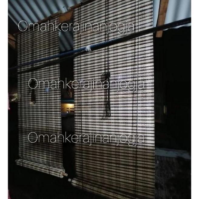 Free Bubblee Tirai Kerai Gulung Lidi Tenun / Tirai Gulung Lidi / Kerai