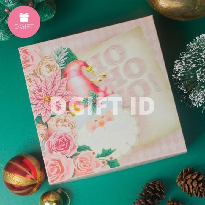 Box Natal 22x22 Dus Natal Kue Kering Christmas Packaging Kue Hampers