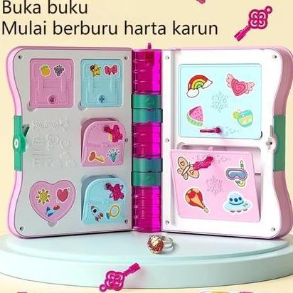 Mainan Surprise Treasure Magic Book // Mainan Hadiah Anak-anak Agenda Aksesoris Kado
