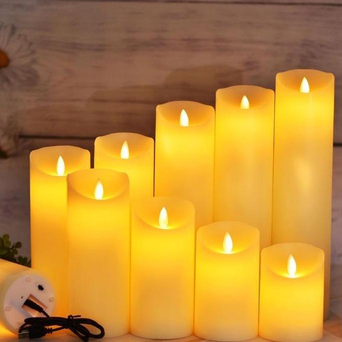 Lilin Led Api Bergoyang Model Charger