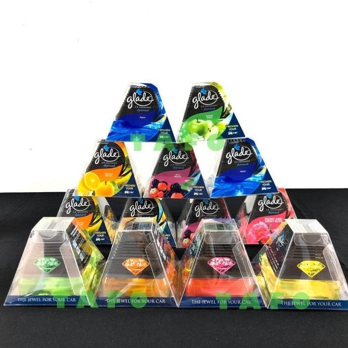 PARFUM DASHBOARD PEWANGI MOBIL GLADE DIAMOND MEWAH PIRAMID
