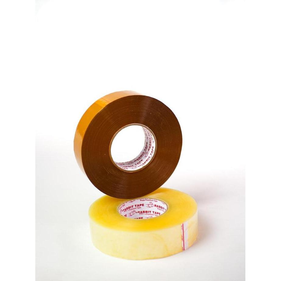 Dus Lakban Bening / Lakban Coklat RABBIT TAPE 2 inch x 500 Yard - 450M PM
