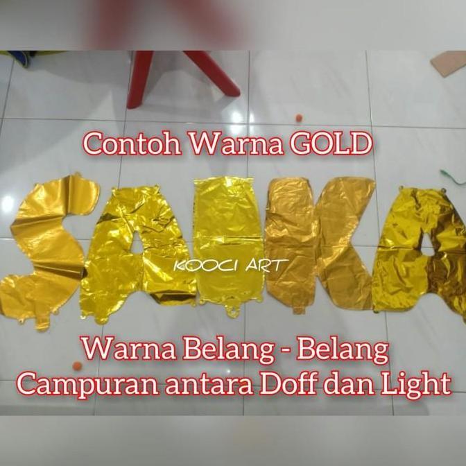Balon huruf / balon foil huruf / balon nama / balon huruf murah