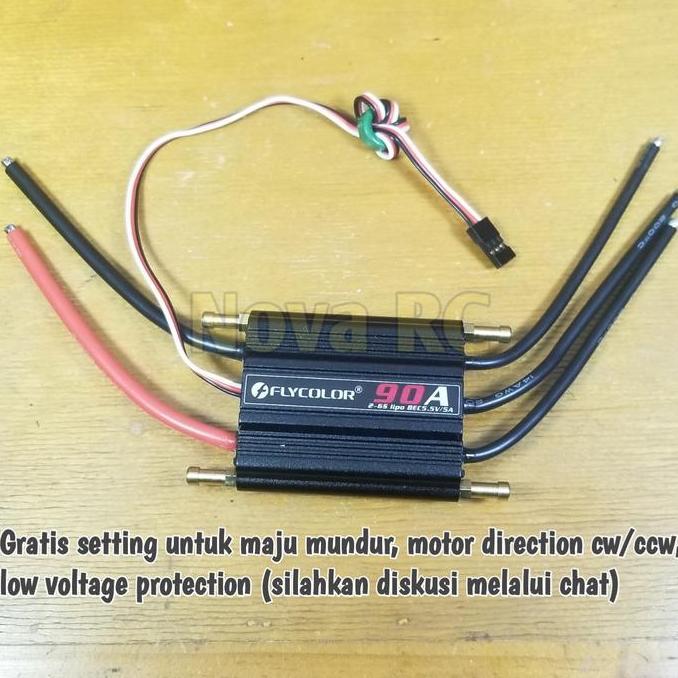 Flycolor Brushless Esc 90A Waterproof 3-6S Rc Boat