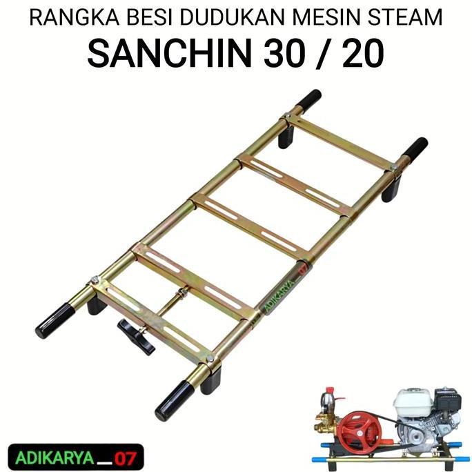 Clinxclon- Dudukan Sanchin Power Sprayer Cuci Steam Besi Rangka Mesin Steam Rangka Steam