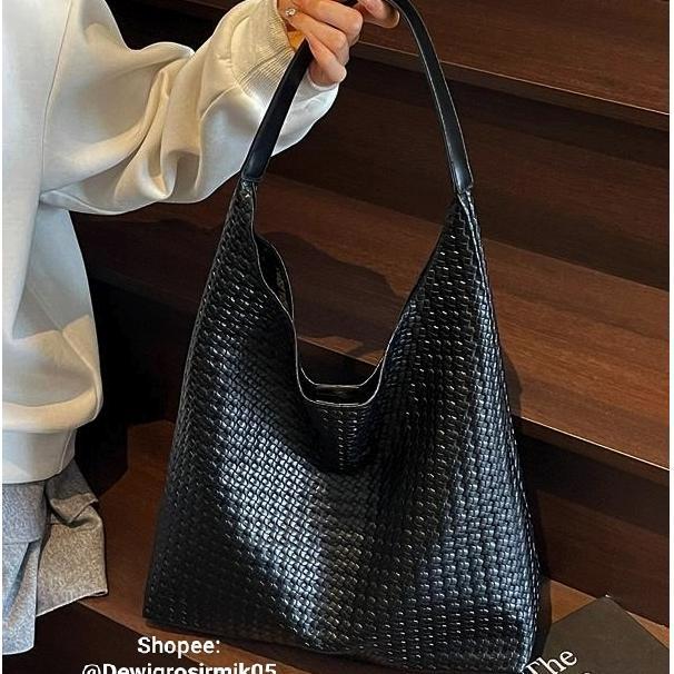 (Import Korea) Tote Bag Tas Bahu Wanita Tas Bahu Besar Tas Bahu Traveling