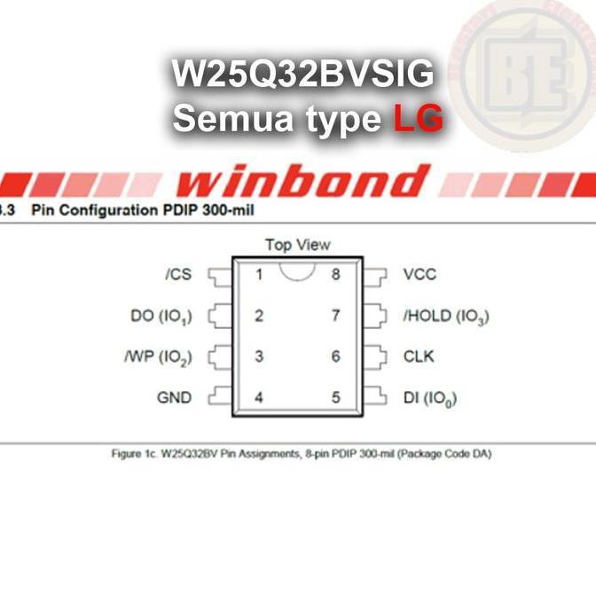 Ic Eprom tv LED LG W25Q32BVS