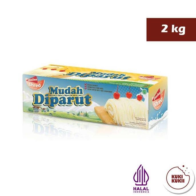 Maxmilt- Keju Emina Shred 2Kg | Keju Cheddar Emina Shred Cheese 2 Kg