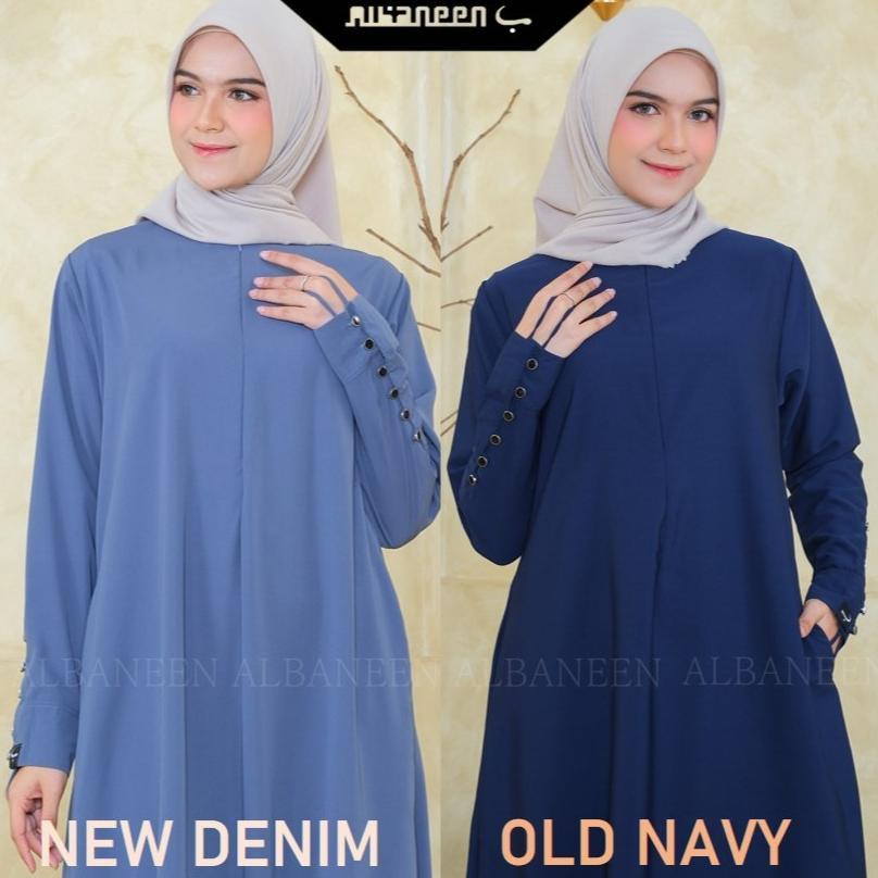 SUPER DEAL [BARU] ALBANEEN.SYARI ABAYA HITAM JETBLACK PREMIUM CANTIK |  GAMIS UMROH ANTI UV HITAM ME