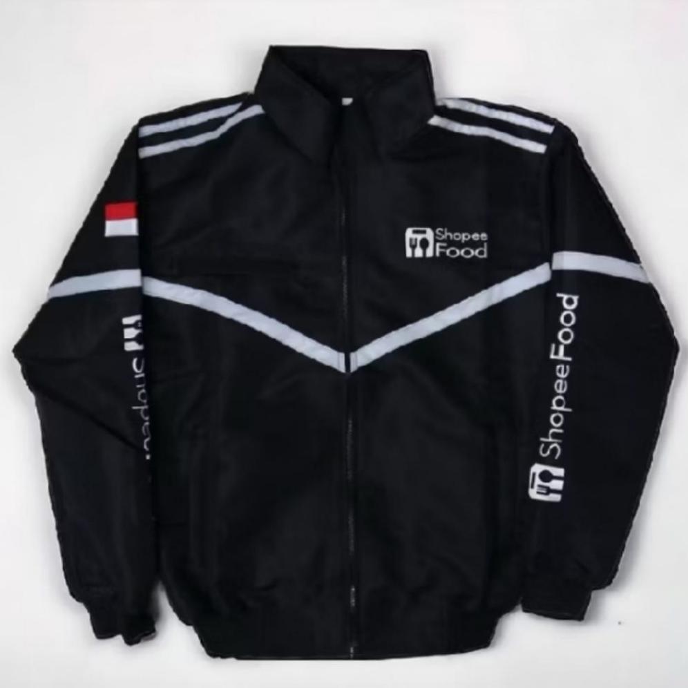 TERLARIS Jaket bomber hitam jaket sp food KEKINIAN