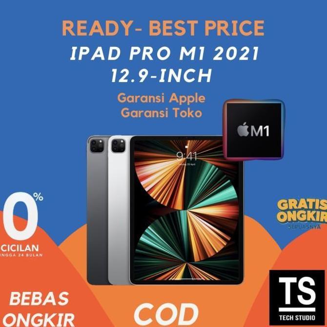 iPad Pro 2021 M1 12.9" Wifi Cell 2TB 1TB 512GB 256GB 128GB Resmi iBox
