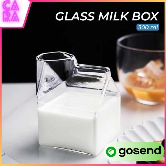 SHARANGE Gelas Kaca Susu Kotak Korea SG101