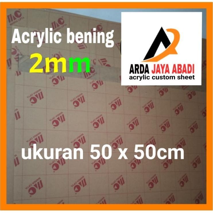 Akrilik 2Mm Bening  50 X 50 Akrilik Lembaran  Murah Mika Lembaran Acrylic Clear Marga Cipta Akrilik 