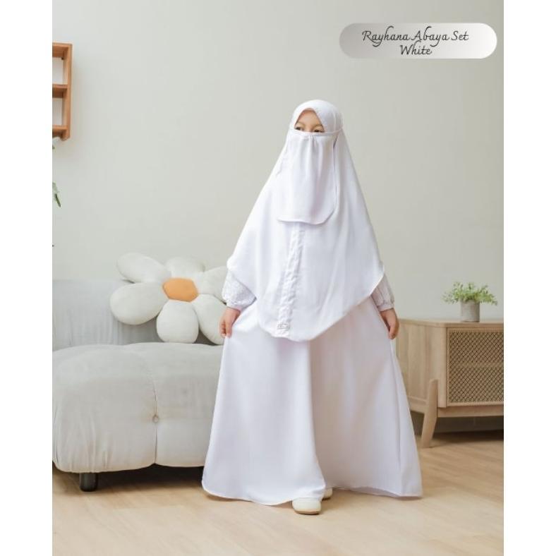 LIMITED UMMA.DAILY | RAYHANA ABAYA SET | GAMIS BORDIR SET BERGO FREE CADAR | GAMIS ANAK PEREMPUAN US