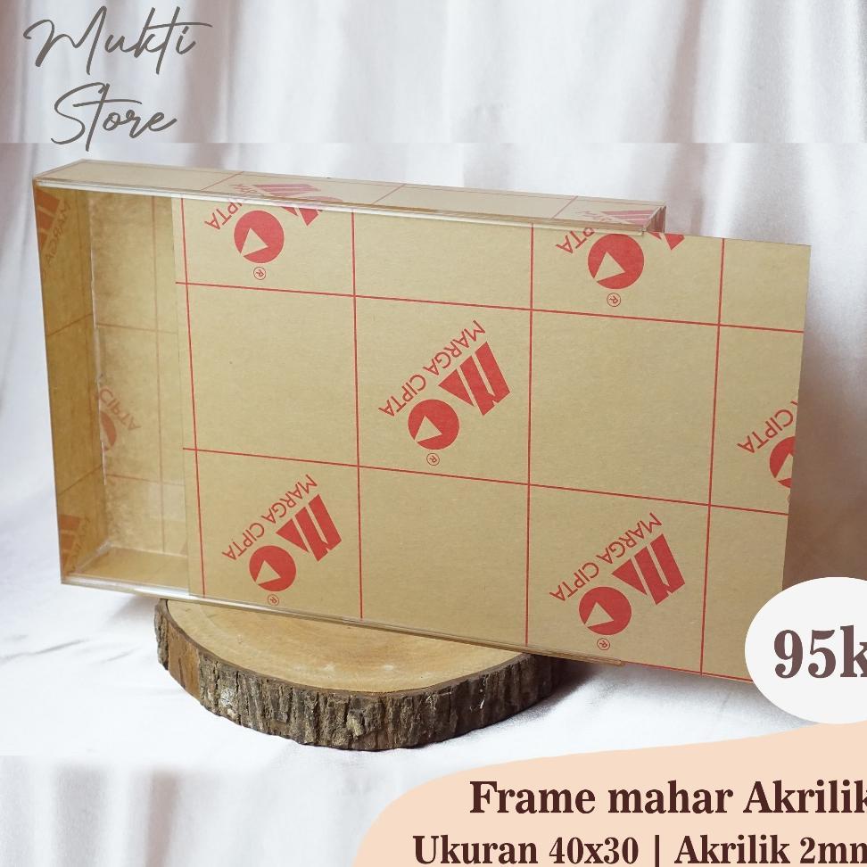 Frame Mahar Akrilik 40X30X6 Koak Mahar Akrilik  Akrilik Sliding Mahar