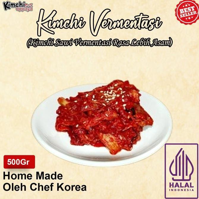 Sunakku- Kimchi Sawi Fermentasi Halal Balhyo 200Gr/500Gr/1Kg Rasa Asam Cocok Untuk Nasi Goreng & Sou
