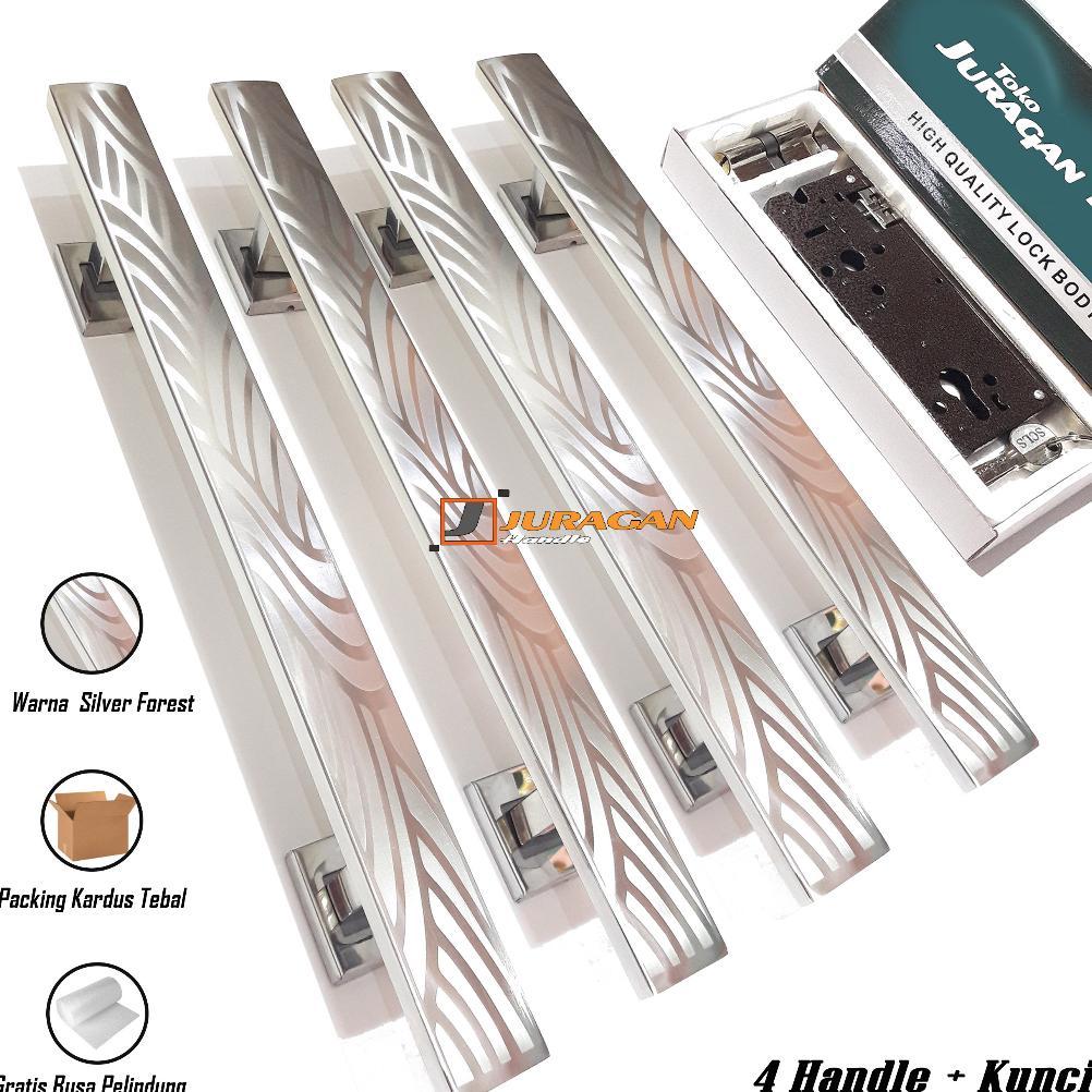 Handle Pintu Set Kunci Premium 60 cm - Gagang Aesthetic Mewah 2023 - Pegangan Kunci Pintu Body Pelor