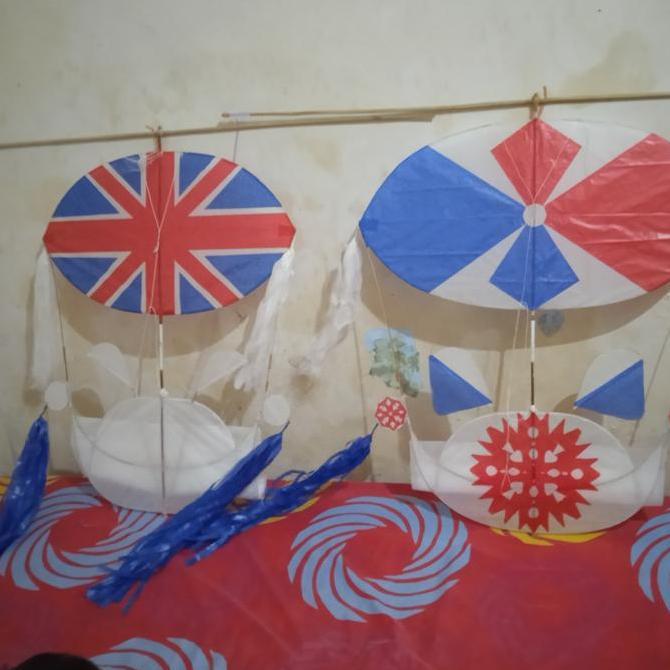 layangan koang kalung buntut 5 meter free cap+gebang plus stel