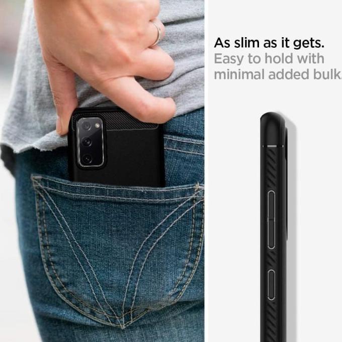 Case Samsung Galaxy S20 FE Spigen Rugged Armor Softcase Carbon Casing