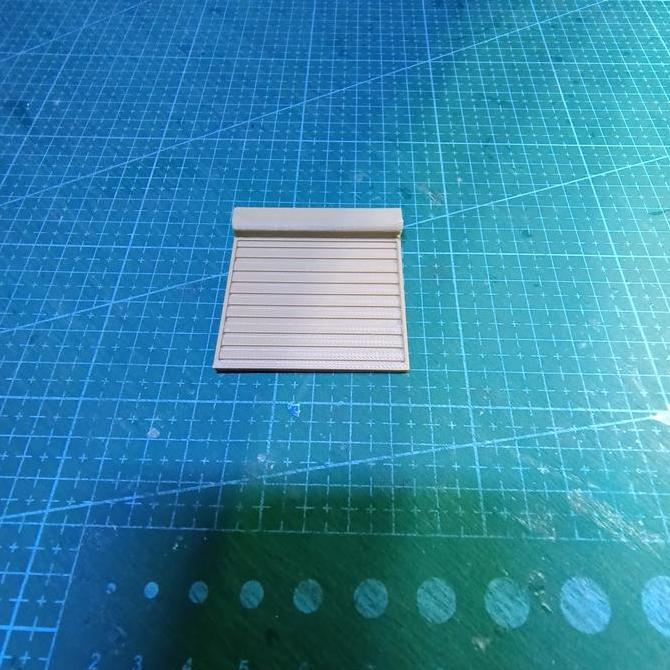 (Kertas Lipat) Aksesoris Diorama Pintu  Rolling Door Skala 1:64 hotwheel matchbox dll