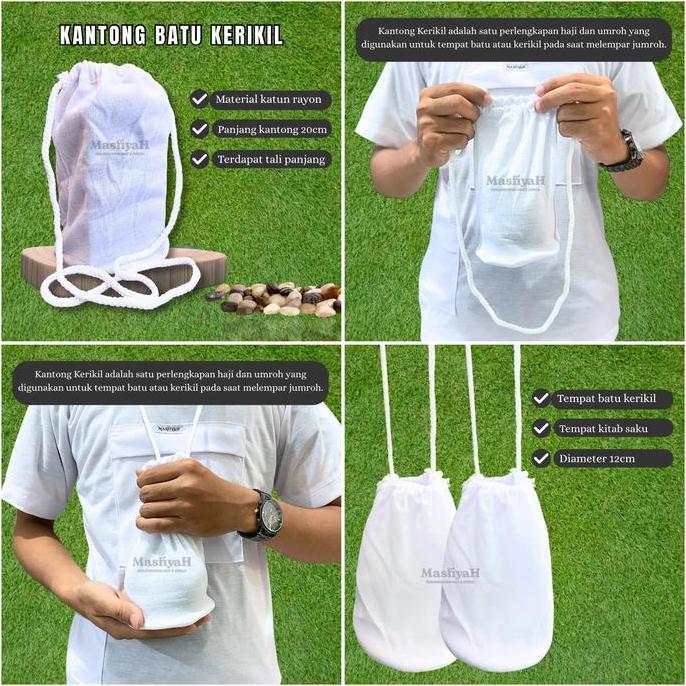 SAND KANTONG KERIKIL PERLENGKAPAN HAJI UMRAH  KANTONG LEMPAR JUMRAH KANTONG KERIKIL LEMPAR JUMRAH KA