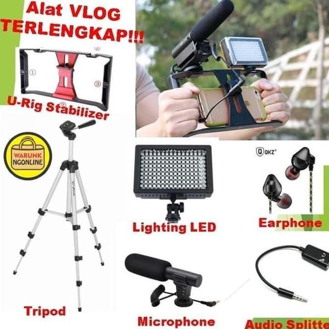 MGC PAKET LENGKAP Alat VLOG - YOUTUBER - VLOGGER - VIDEOGRAFI - REKAMAN