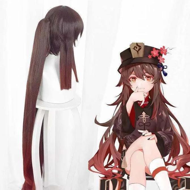 MENDA READY Wig Hutao Hu tao Styled genshin Impact Cosplay