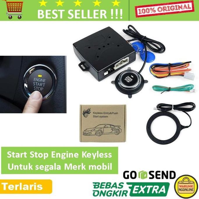 PINA tombol Start stop engine Mobil System Keyless - avanza / calya / agya / brio xenia ayla datsun 