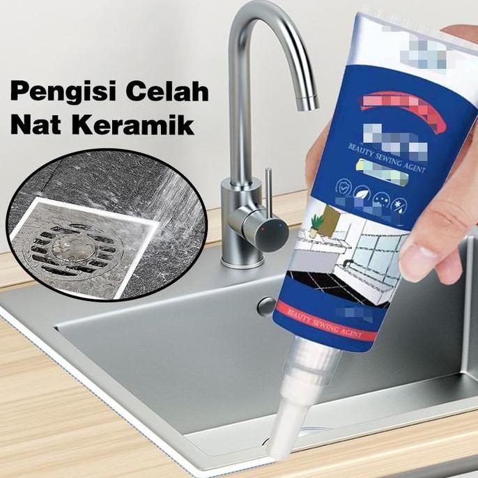 MRIKI 250g Semen Krim Pengisi Pengisi Nat Keramik Waterproof Anti Jamur Anti Air