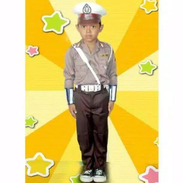 baju kostum polisi anak cowok/laki laki WS