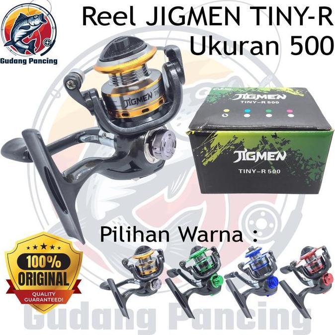 Jigmen Reel Mini Tiny-R Ukuran 500 Kerekan Atau Gulungan Pancing Ukuran Kecil Ultra Light Ul Tersedi