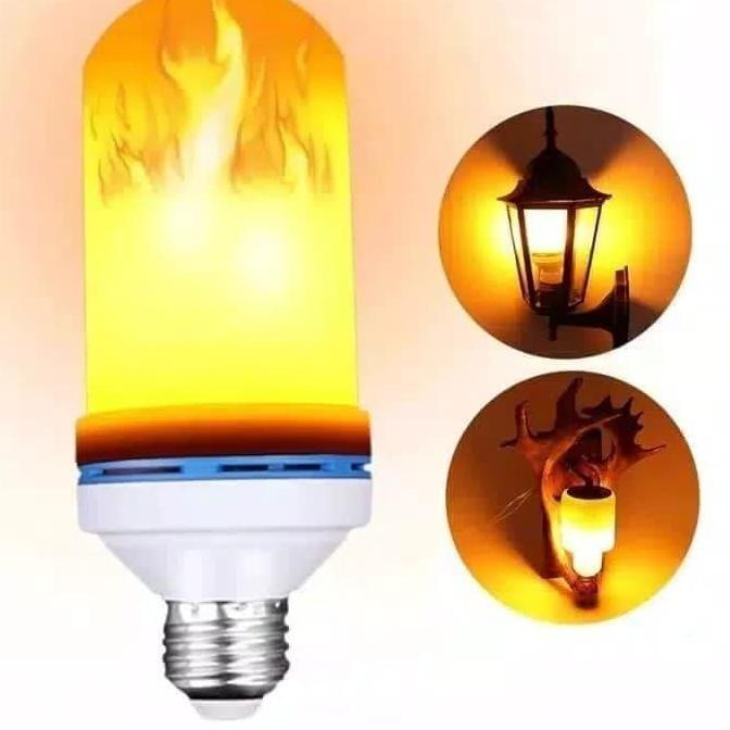 Lichtx- Lampu Dekorasi Api 9 Watt Berkobar Ketika Dinyalaka