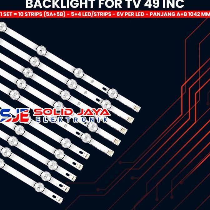 Zubehor- Backlight Tv Led 49 Inch 49Lb550 49Lf550T 49Lb561T 49Lb582T 49Lb620T 49Lb551T 49Lf550 49Lb5