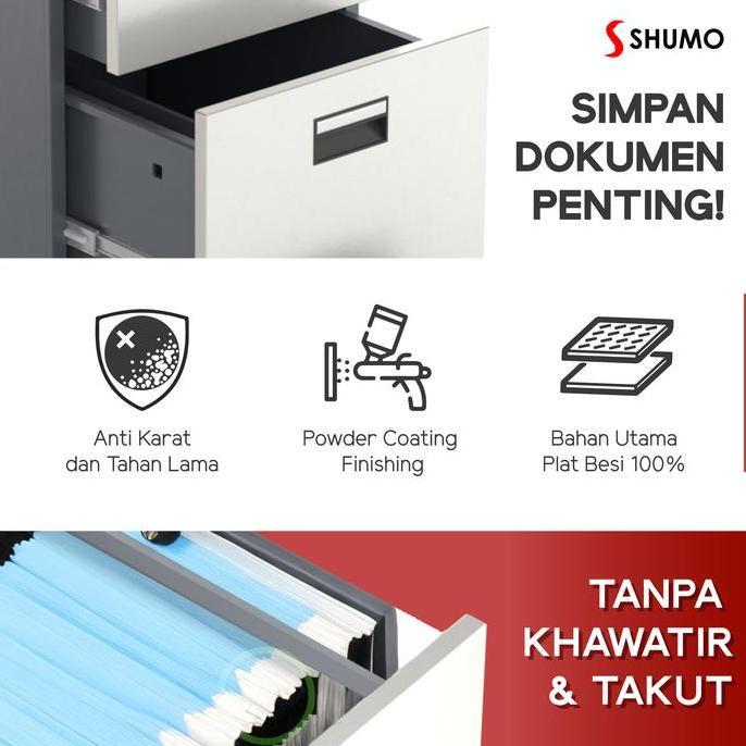 Packen- Filling Kabinet Besi 3 Susun Laci|Cabinet Laci Dokumen Arsip Kantor