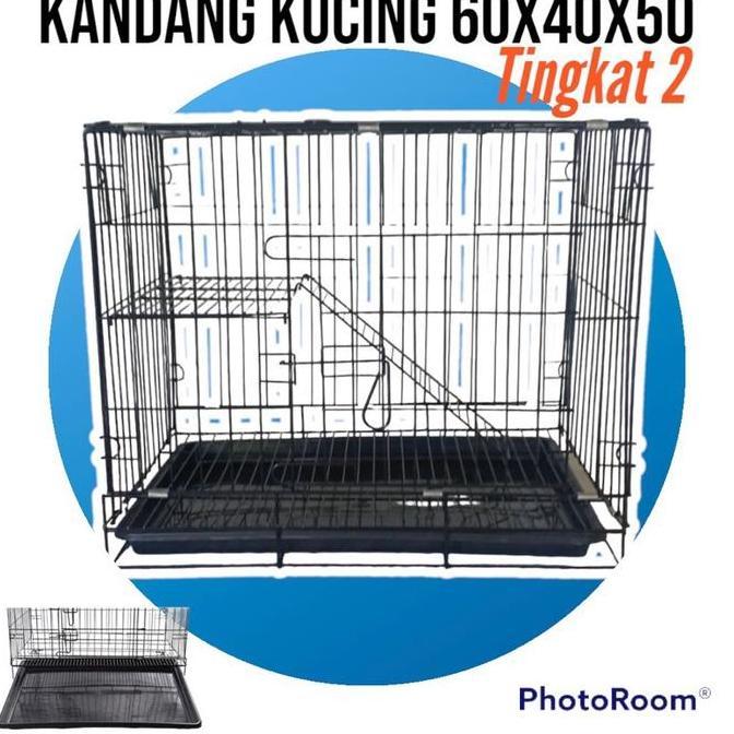 kandang kucing lipat tingkat 2